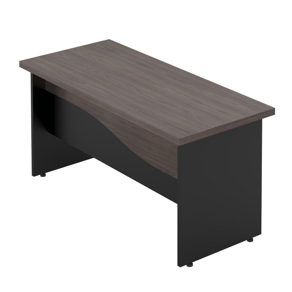 Conjunto de Mesa e Armário Estante Cruzeiro Freijo Preto