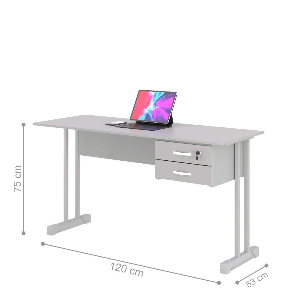Escrivaninha Master 1.2 Euro Cinza
