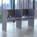 Escrivaninha Office 2 Lugares Letonia Azul
