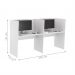 Escrivaninha Office 2 Lugares Letonia Branco