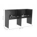 Escrivaninha Office 2 Lugares Letonia Preto Onix