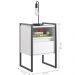 Gaveteiro Industrial com Gaveta Kinfe Branco