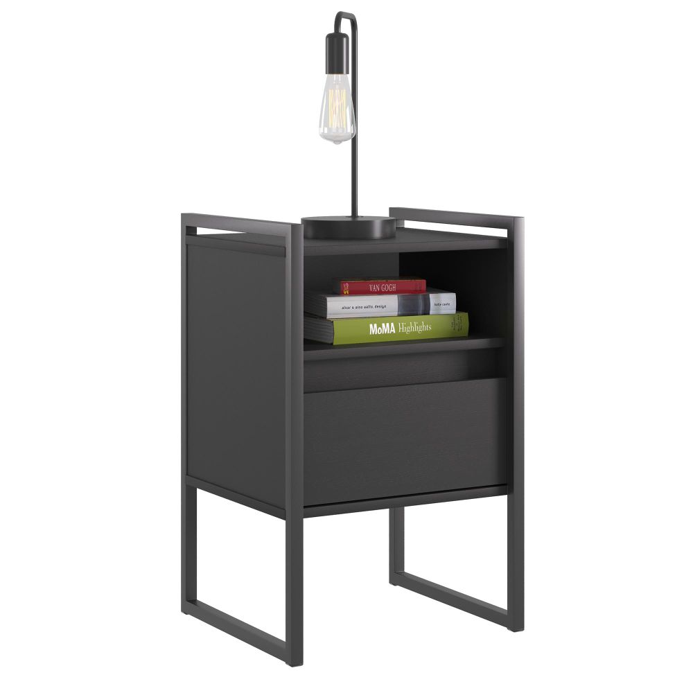 Gaveteiro Industrial com Gaveta Kinfe Preto Onix
