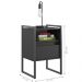 Gaveteiro Industrial com Gaveta Kinfe Preto Onix