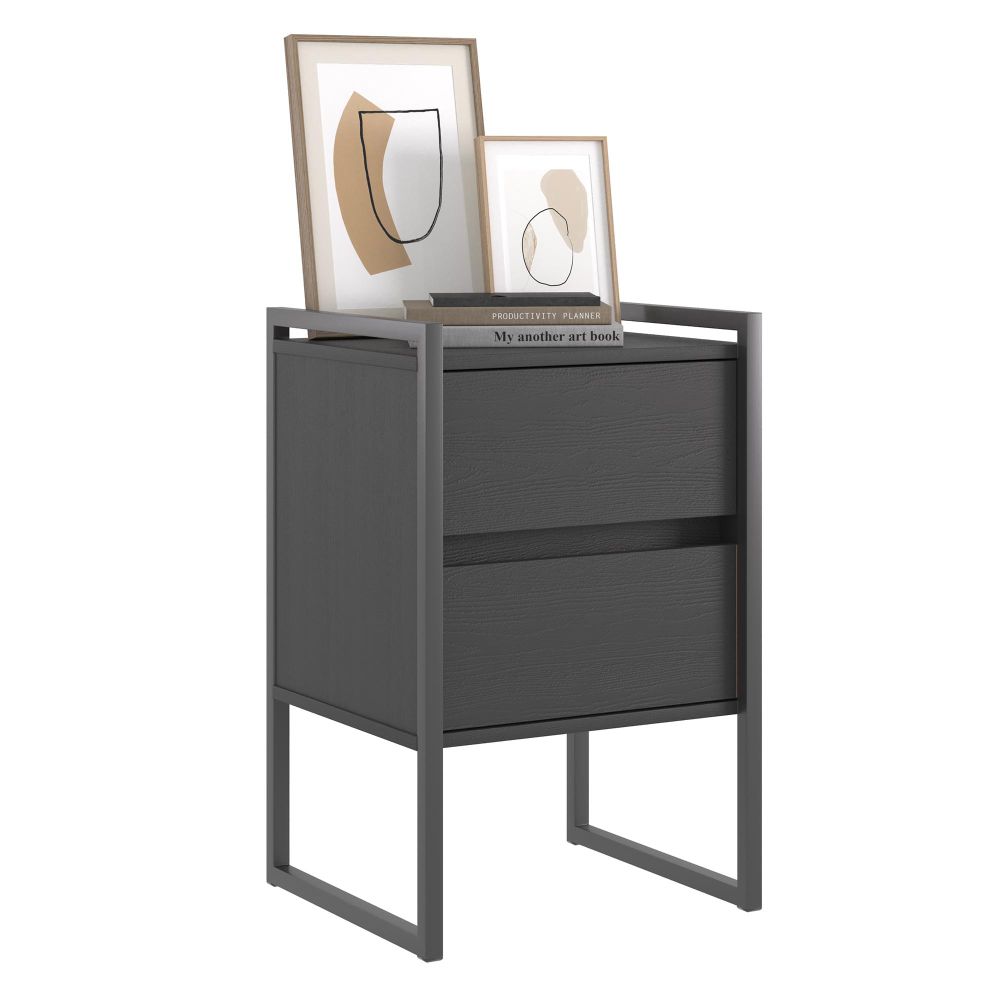 Gaveteiro Industrial com Gaveta Lelly Preto Onix