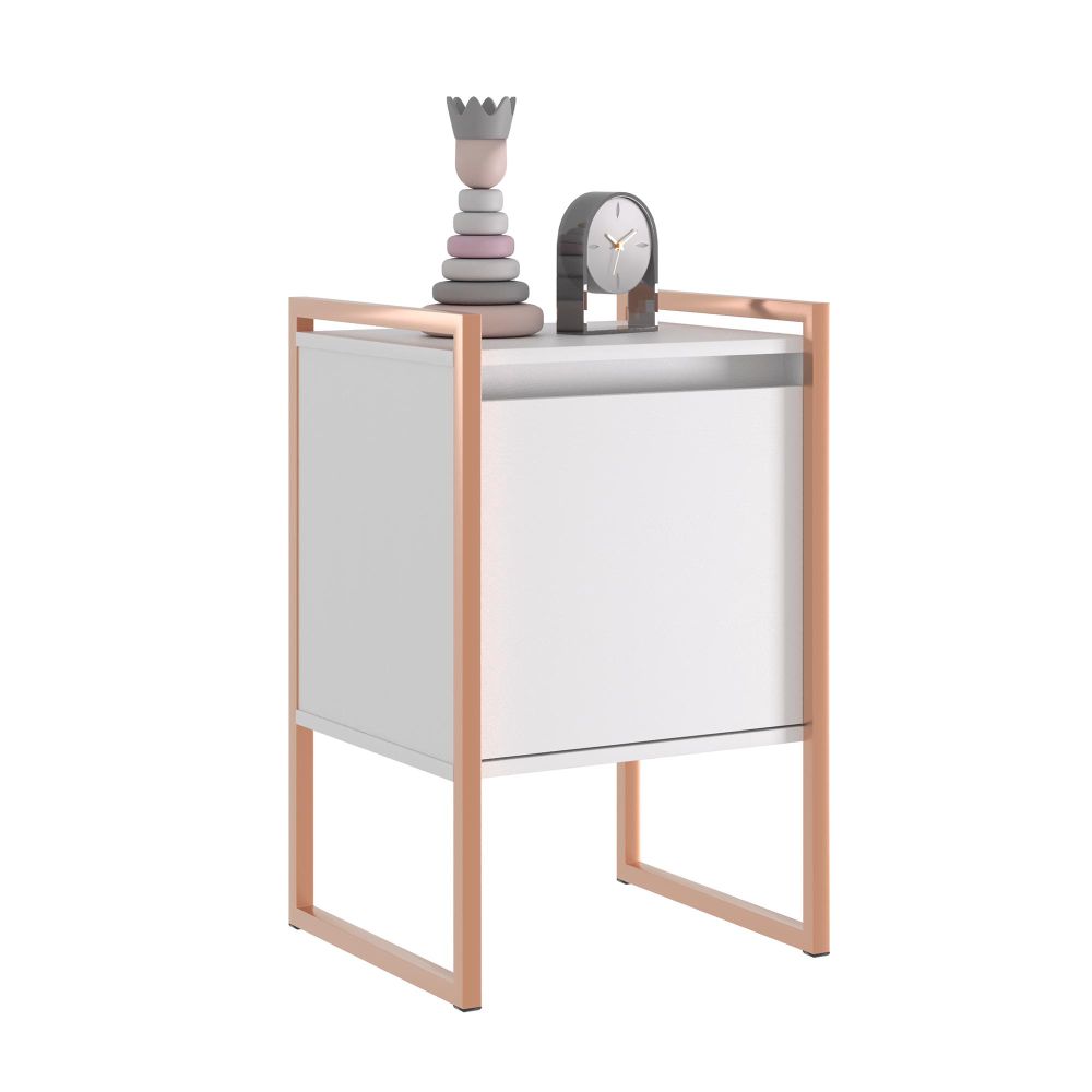 Gaveteiro Industrial com Porta Atena Branco Cobre