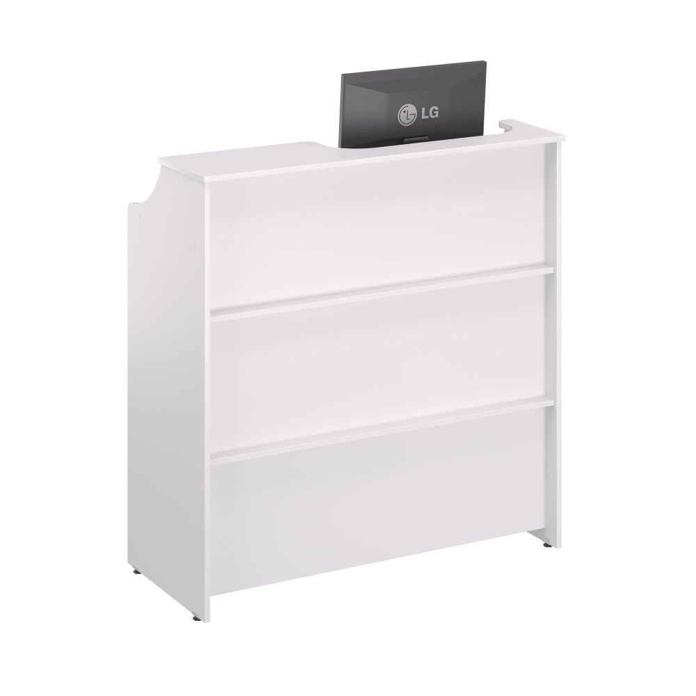 Guiche Atendimento Aliam com Gaveta Branco