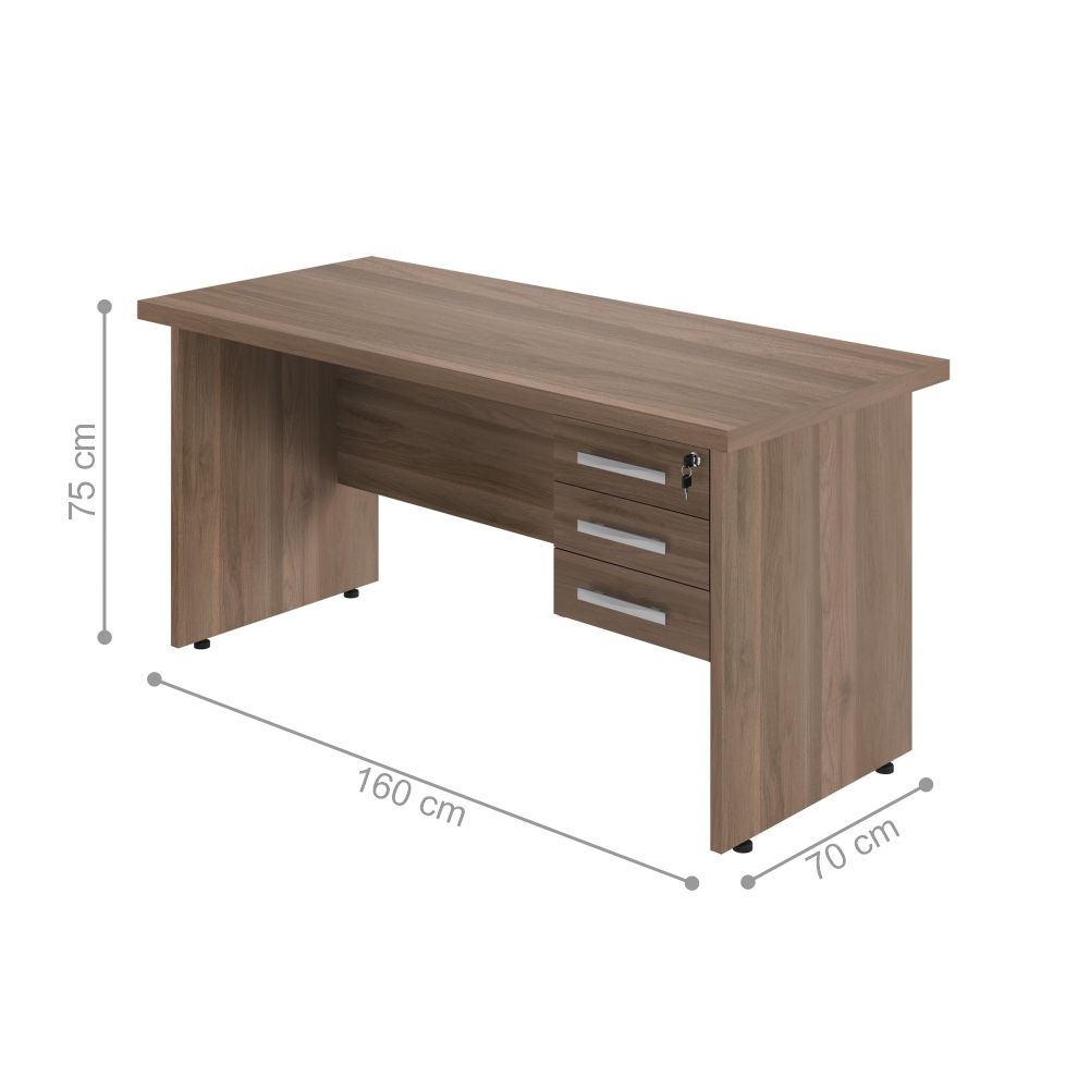 Jogo Armario com Mesa de Computador Eslovénia Noce