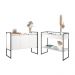 Kit Buffet E Aparador Industral Plis - Branco