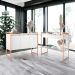 Kit Buffet E Aparador Industral Plis - Branco e cobre