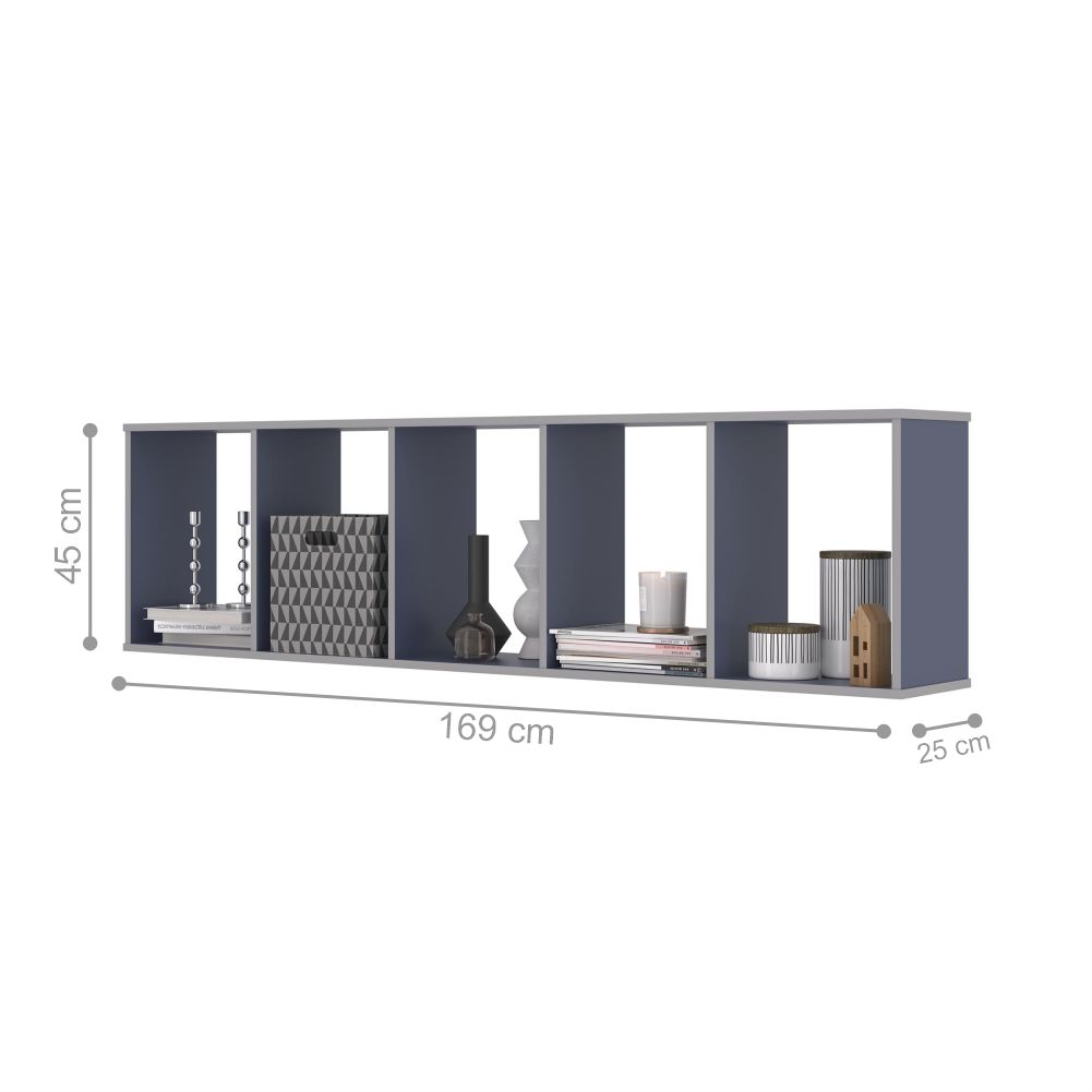 Kit Nichos 5 Compartimento Flórida Azul