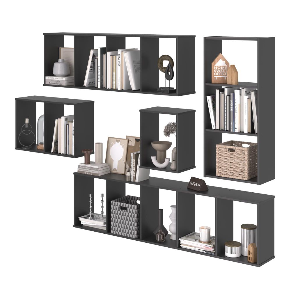 Kit de 15 Nichos Sofia Preto Onix