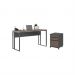 Mesa 1200 com Gaveteiro Formosa Freijo Preto