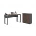 Mesa 1200 e Armário Balcao Maria Freijo Preto