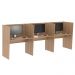Mesa De Trabalho Call Center 3 Lugares Tripla Fechada - Montana