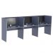 Mesa De Trabalho Call Center 3 Lugares Tripla Fechada - Montana