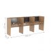 Mesa De Trabalho Call Center 3 Lugares Tripla Fechada - Montana