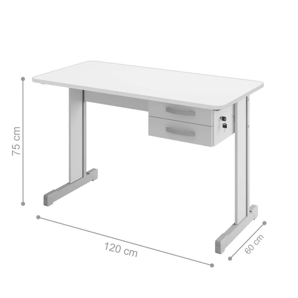 Mesa Escritório Atlanta Branco