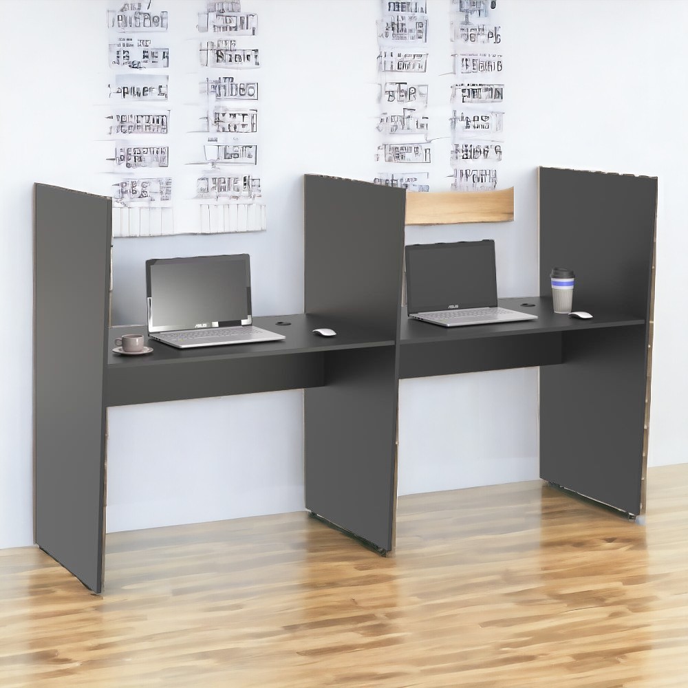 Mesa de Atendimento 2 Lugar Roma Preto Onix