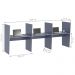 Mesa de Atendimento 3 Lugar Iron Azul