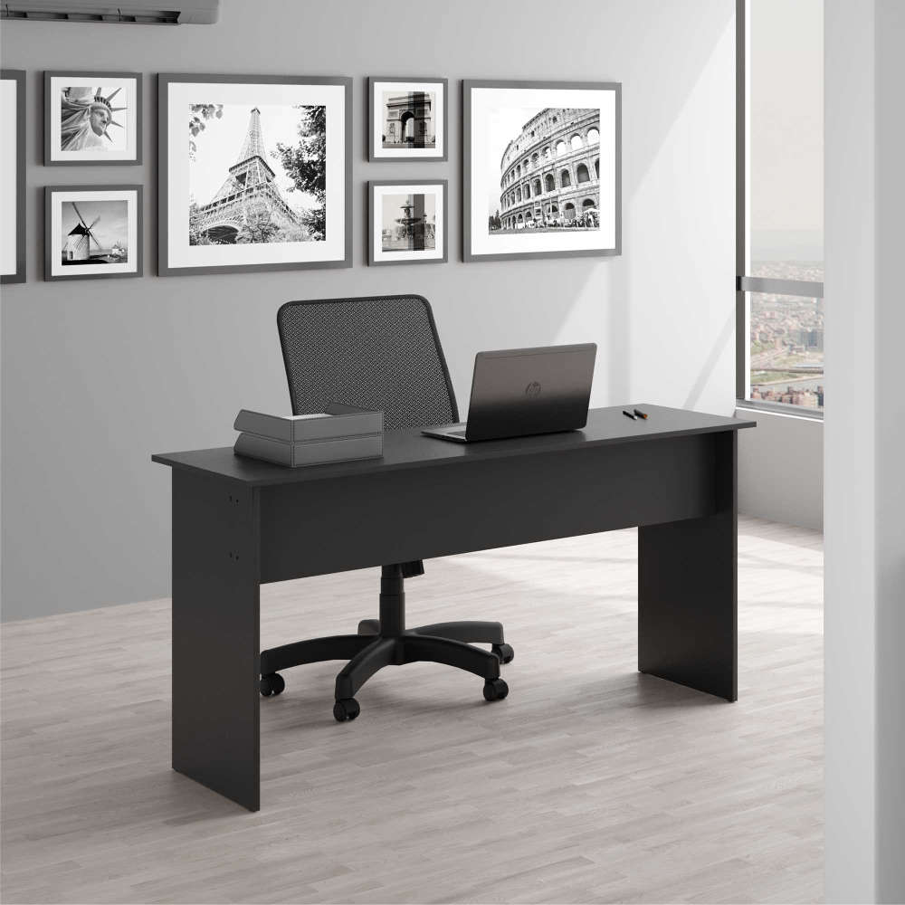 Mesa de Computador com Gaveteiro 1200 Faucet Preto Onix