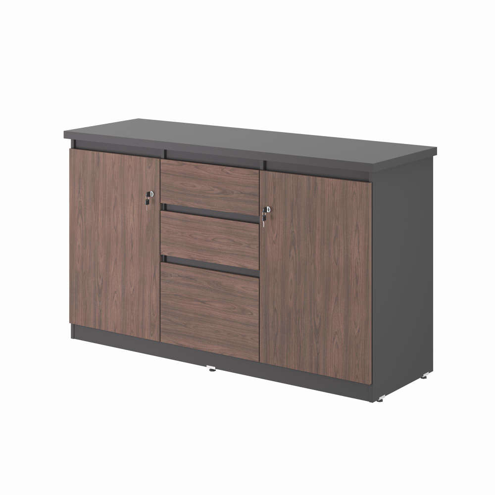 Mesa de Computador e Balcao Catar Freijo Preto