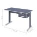 Mesa de Escritório Azul Escrivaninha com 2 Gavetas Boston