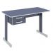 Mesa de Escritório Escrivaninha com 2 Gavetas Boston - Azul