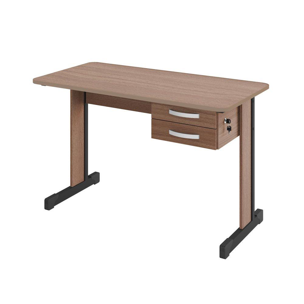Mesa de Escritório Escrivaninha com 2 Gavetas Boston - Montana