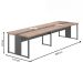 Mesa de Escritorio 3.60 First Noce Preto