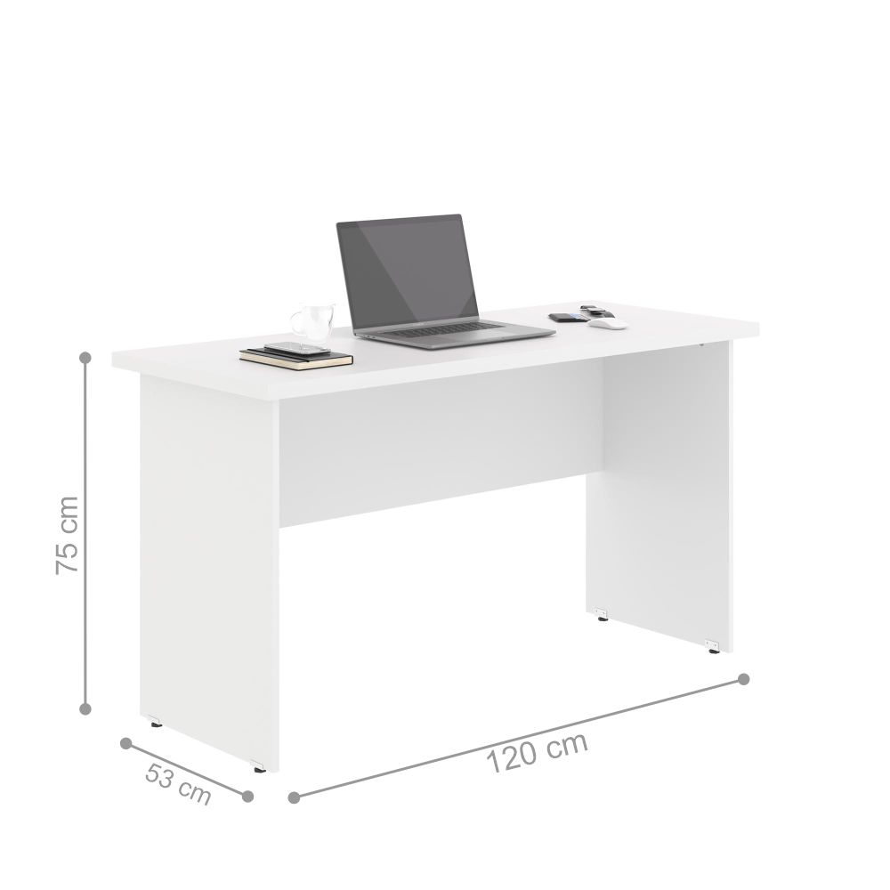 Mesa de Escritorio com Armário 2 Portas Pampulha Branco