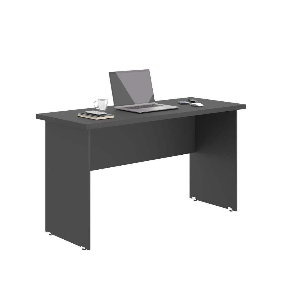 Mesa de Escritorio com Armário 2 Portas Pampulha Preto Onix