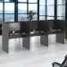 Mesa de Trabalho 3 Lugares Inglaterra Preto Onix