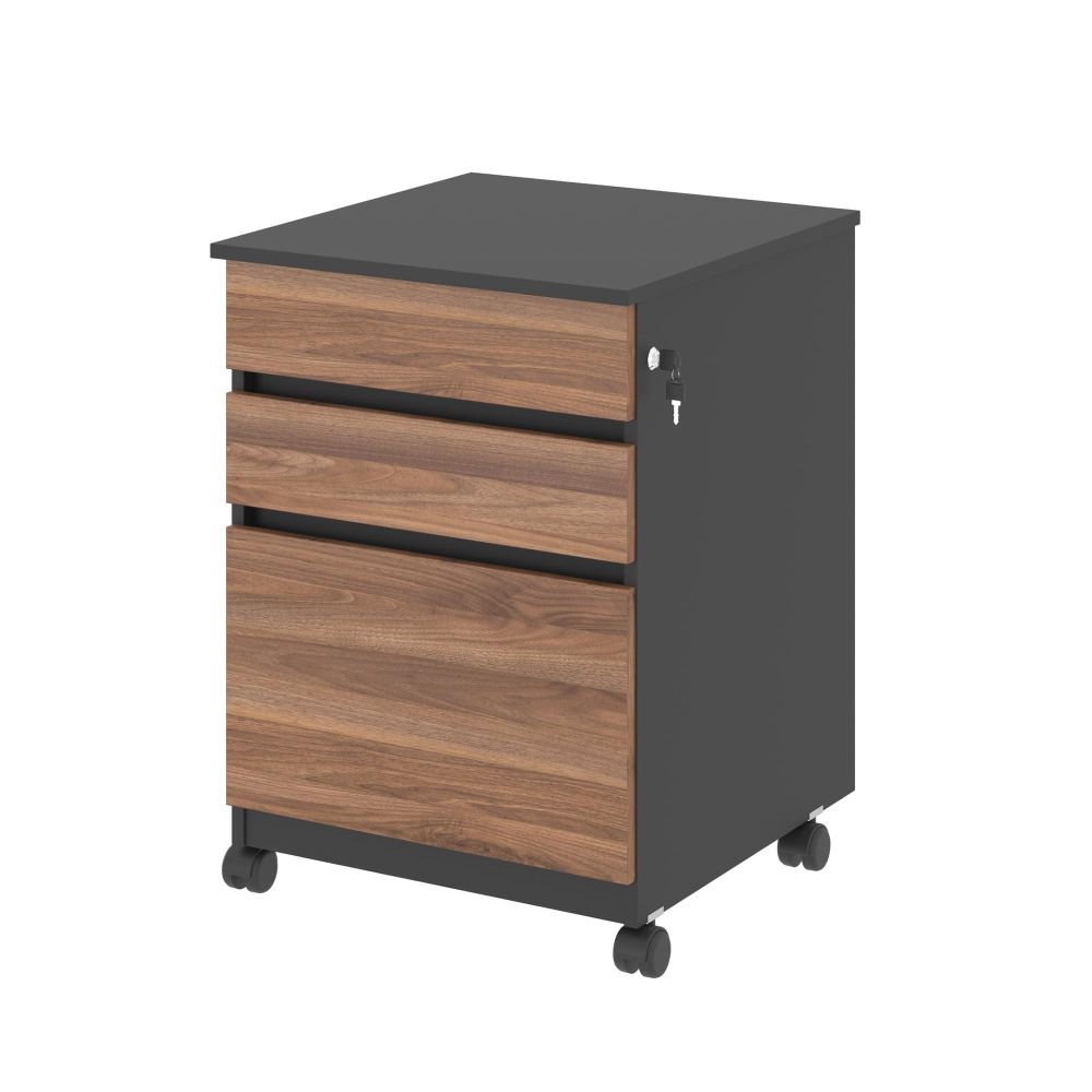Mesa e Gaveteiro Bela Noce Preto