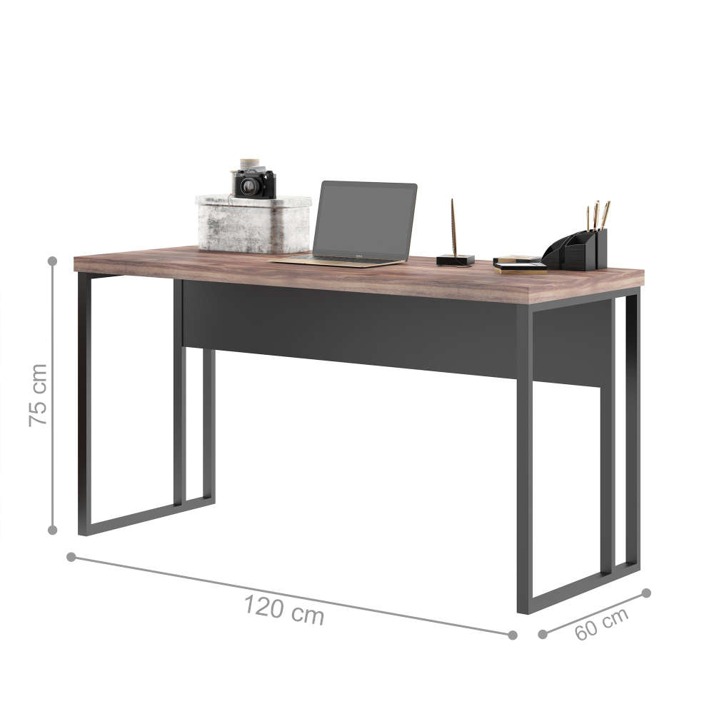Mesa e Gaveteiro Bela Noce Preto