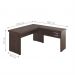 Mesa em L 2 Gavetas Studio Freijo