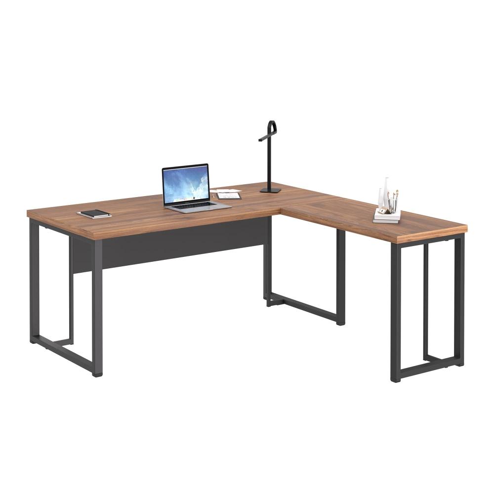 Mesa em L Veroce Noce Preto