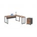 Mesa em L com Arquivo Arruda Noce Preto