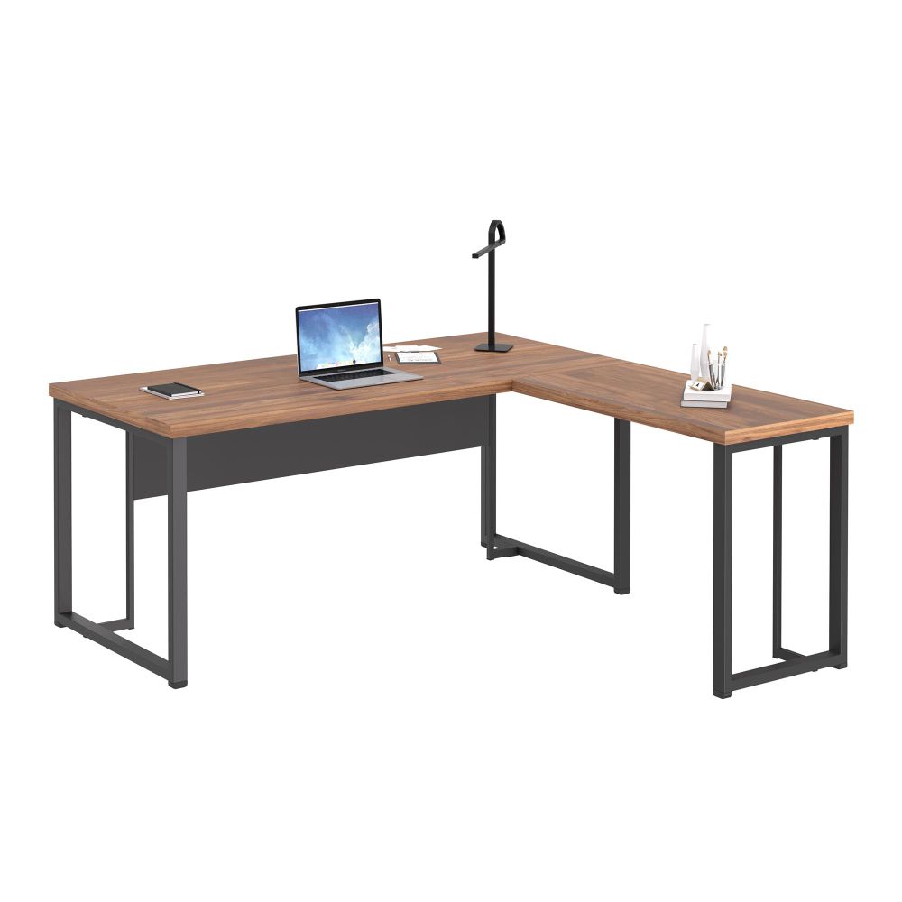 Mesa em L com Arquivo Arruda Noce Preto