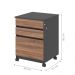 Mesa em L com Arquivo Arruda Noce Preto