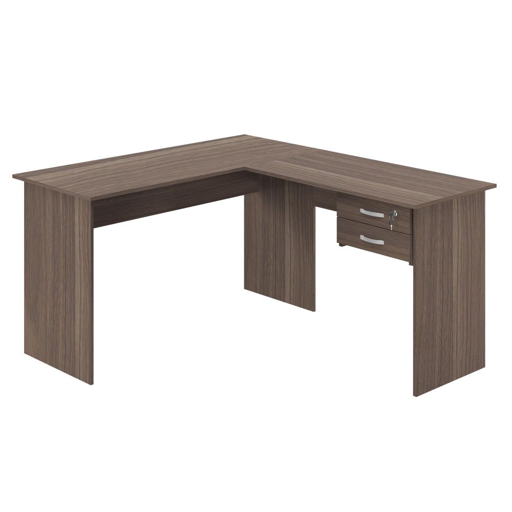 Mesa em L com Gaveta Mantel Affara