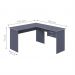 Mesa em L com Gaveta Mantel Azul