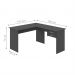 Mesa em L com Gaveta Mantel Preto Onix