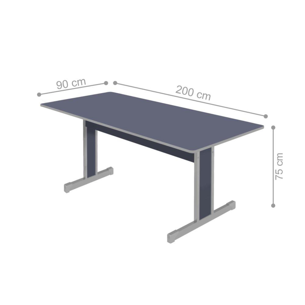 Mesa para Escritório 2000 Retan Azul