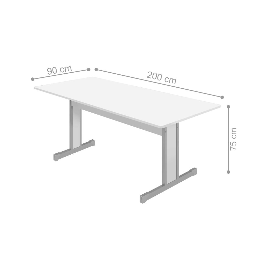 Mesa para Escritório 2000 Retan Branco