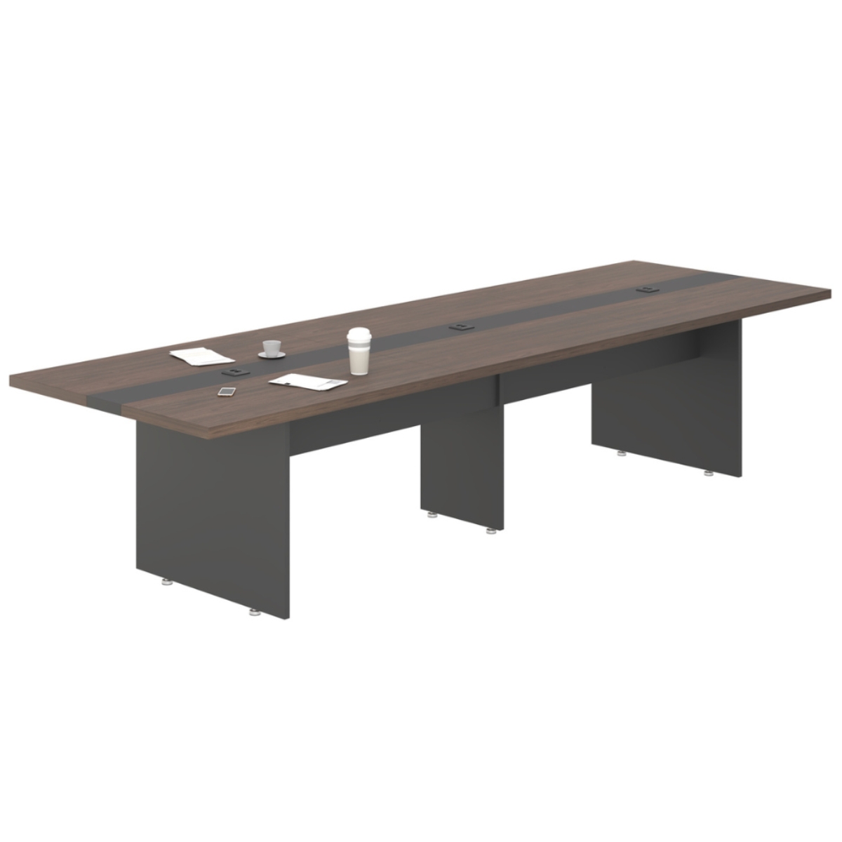 Mesa para Reunião 3,60 Cort  Freijo Preto