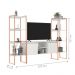 Rack 2 Portas Com Estante Clean - Branco Cobre