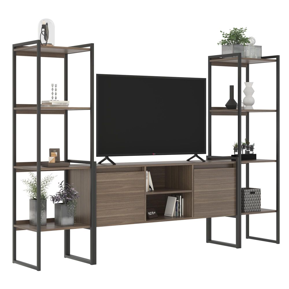 Rack 2 Portas com Estante Clean Affara