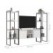 Rack 2 Portas com Estante Clean Branco