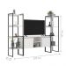 Rack Com Estante Industrial Cubic - Branco